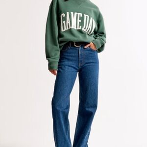 Abercrombie & Fitch Green Sweatshirt